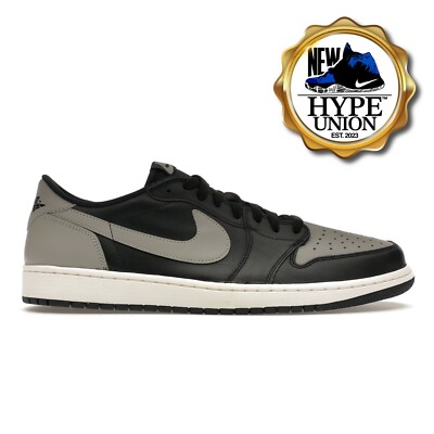 Nike Air Jordan Low OG 'Shadow' 2015 Big Swoosh Gray Black Mens