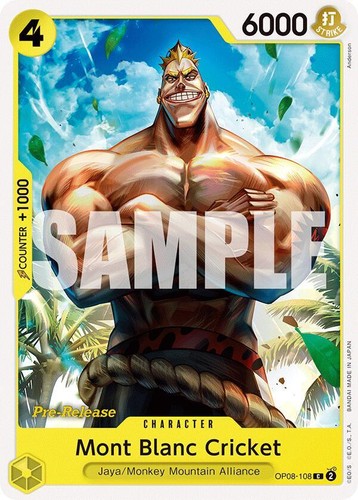 Mont Blanc Cricket 160 One Piece King of Pirates Gummy Card 2004