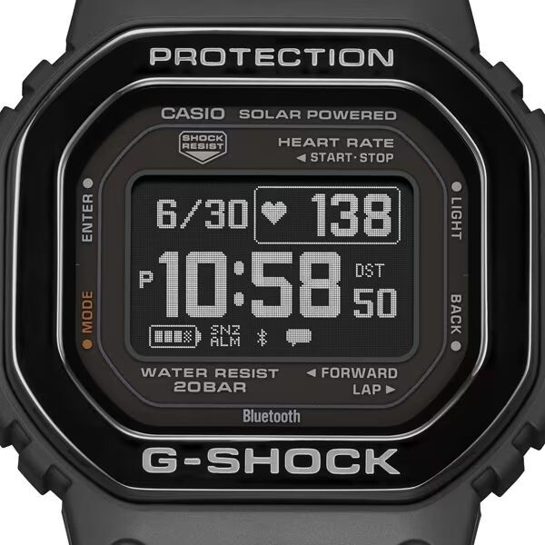 Casio G-SHOCK DW-H5600MB-1JR Bluetooth Solar Watch Metal bezel Heart rate