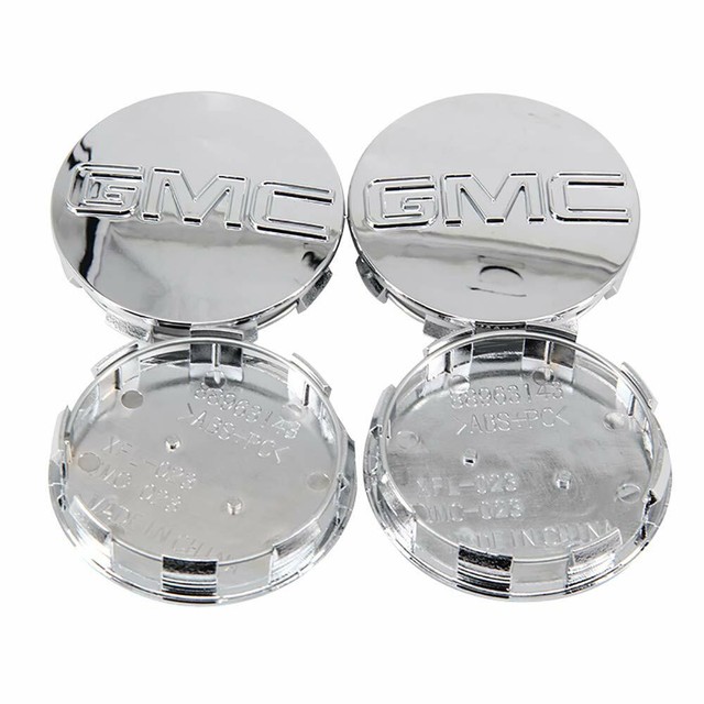 4PCS GMC Chrome Center Wheel Center Caps Fit for Sierra Denali Yukon 3.