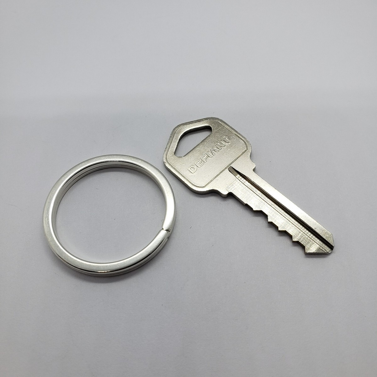 925 Sterling Silver Split Ring Keyring Key Chain High Quality 1 1
