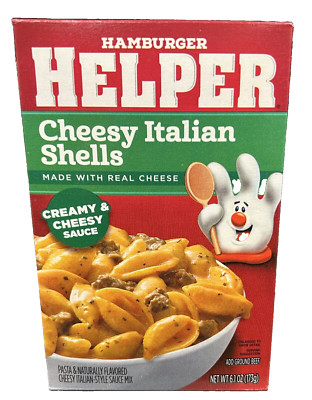 Hamburger Helper Cheesy Italian Shells with Real Cheese 6.1 oz