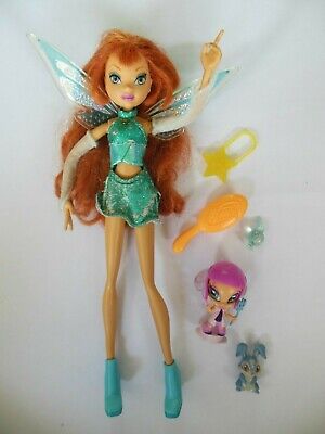 Winx Club Bloom Pixie Magic Doll Mattel Charmix Lockette Light Up Ebay