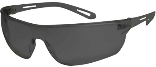 1705G-Black Frame Gray Lens Inox Boomerang Safety Glasses - Bild 1 von 1
