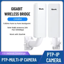 1Gbps Wireless Bridge Gigabit Long Range 5KM 5G Point to Point WiFi Multipoint
