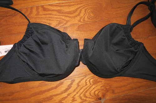 38DD ❤️ VICTORIA'S SECRET ❤️ TRAJE DE BAÑO DEMI TOP CABLE PUSH UP PAD NEGRO CONVERTIR - Imagen 3 de 4