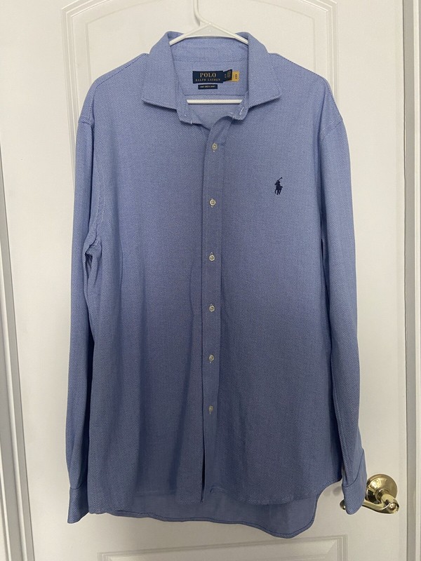 Polo Ralph Lauren Men’s Knit Dress Shirt XL 