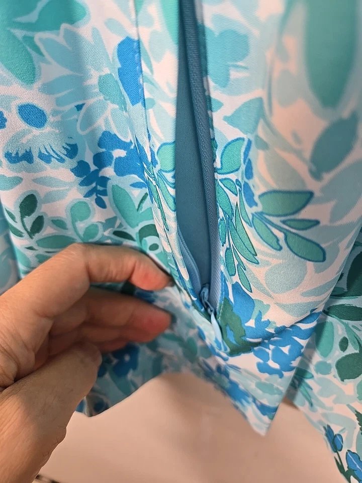 NUEVO CON ETIQUETAS Croft & Barrow Floral Cremallera Completa Ligero Rompevientos Chaqueta Bolsillos  Foto 3 de 4