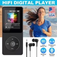US Support 128GB Bluetooth MP4/MP3 Lossless Sport Music Player FM Radio Recorder