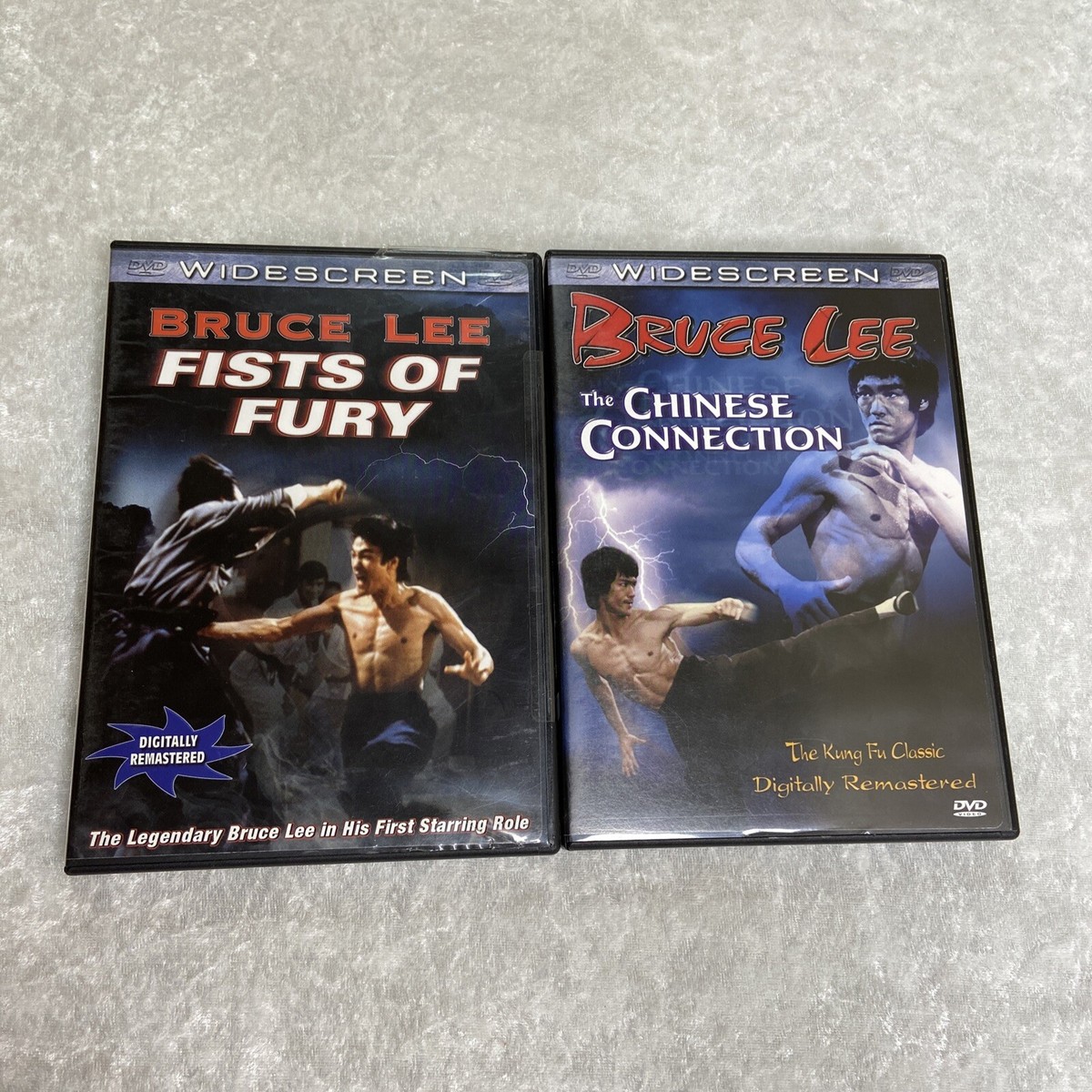 2) Bruce Lee DVD's Fists of Fury & Chinese Connection Digitally
