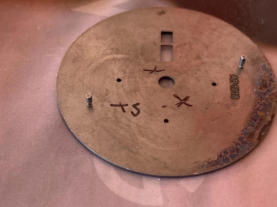 IWC  schaffhausen  pilot  Dial - quadrante- ziffernblatt  37mm For valjoux 7750 Foto 3 de 4