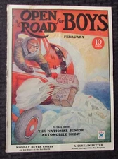 1934 Feb OPEN ROAD FOR BOYS Magazine VG- 3.5 Junior Automobile Show