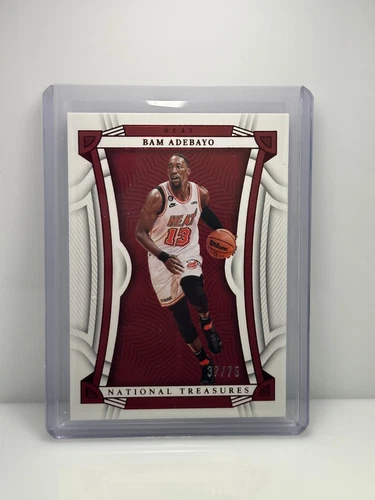 2022-23 Panini National Treasure Bam Adebayo Autograph NBA Card 37/75