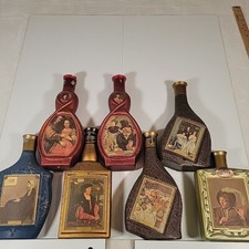 Beams Choice Collector Art Bottles Lot Of 7 Manet Rembrandt Cezanne Hals Holbein