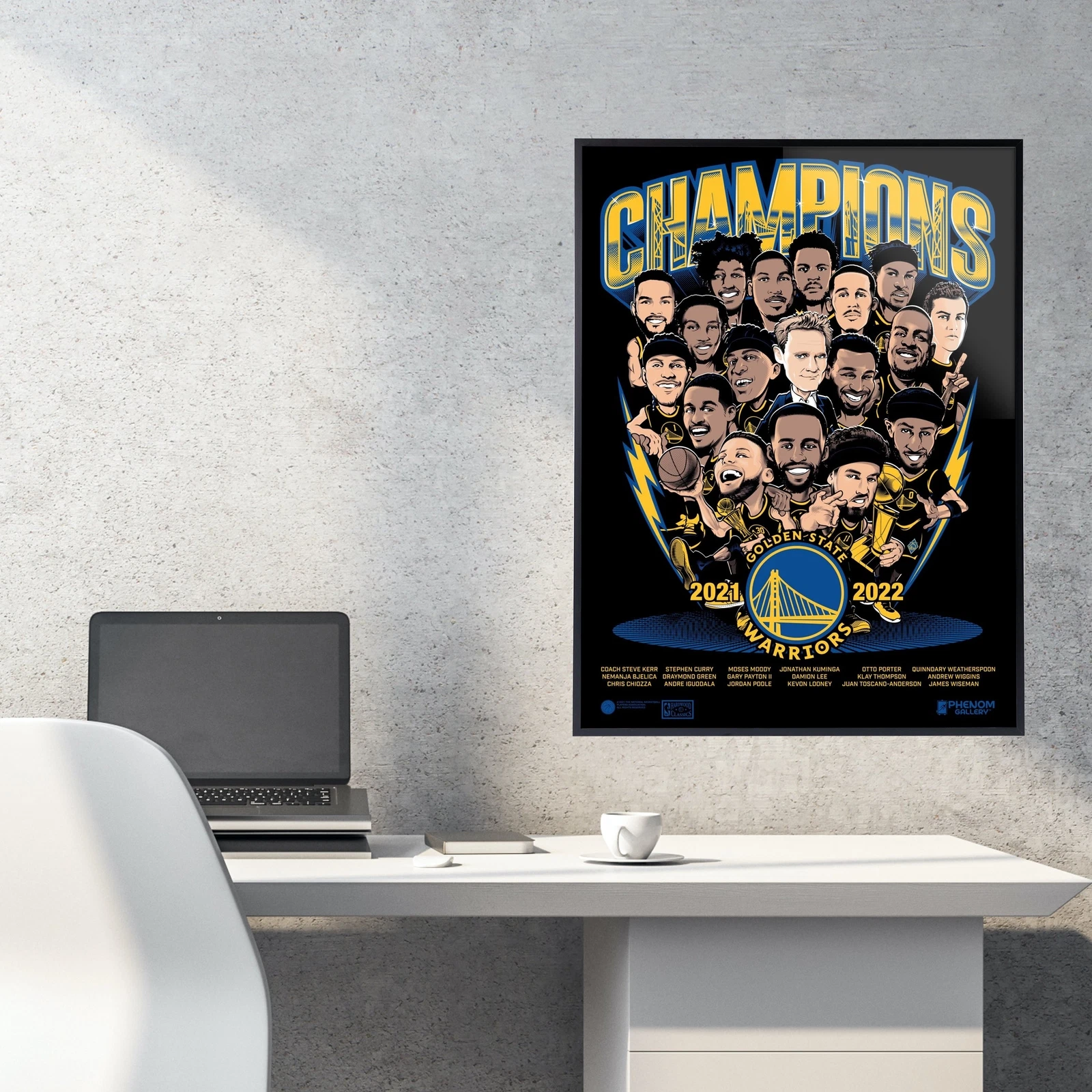 Phenom Gallery Golden State Warriors 2022 NBA Championship Poster
