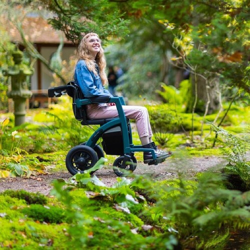 Rollz Motion performance All terrain Rollator and Wheelchair 2 in 1 combi hybrid - Picture 9 of 24
