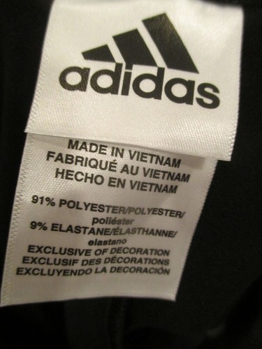 NWT Adidas Track Pants Youth Medium 3 Stripes Athletic Black - Picture 5 of 5