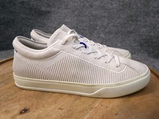 Rothy's Women s The Lace Up Sneaker Off White Knit Casual Shoes Size 8 US