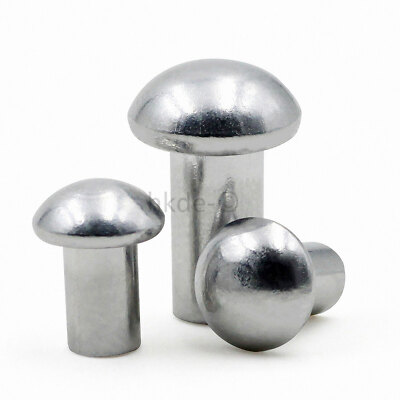 M2-M4 Halbrundnieten DIN 660 Aluminium Niete Halbrundkopf Alunieten