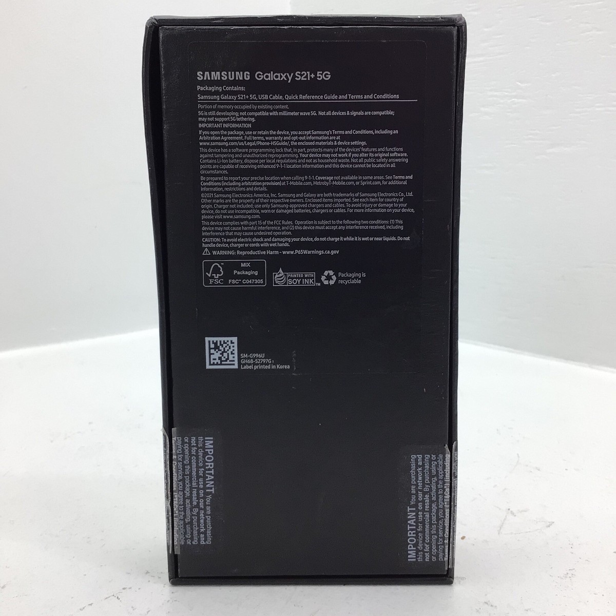 Samsung Galaxy S21 5G OEM Box with+ SIM Tool | eBay