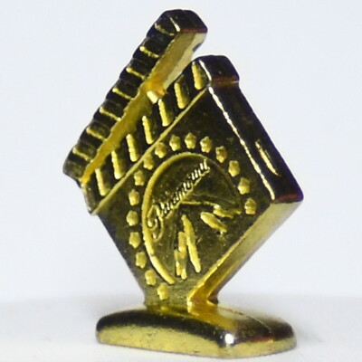 Film Slate Golden Finish Paramount Monopoly Metal Game Token