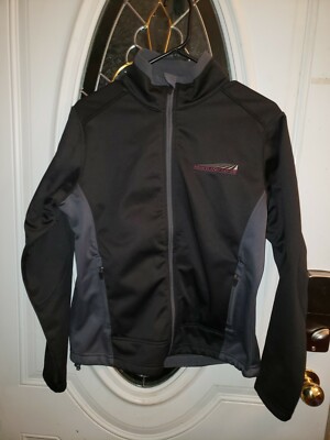Port Authority Ladies Core Colorblock Soft Shell Jacket Black/Gray Sz Med 