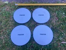 Mazda Genuine Trim Centre Hub Caps x4 1989 VGC