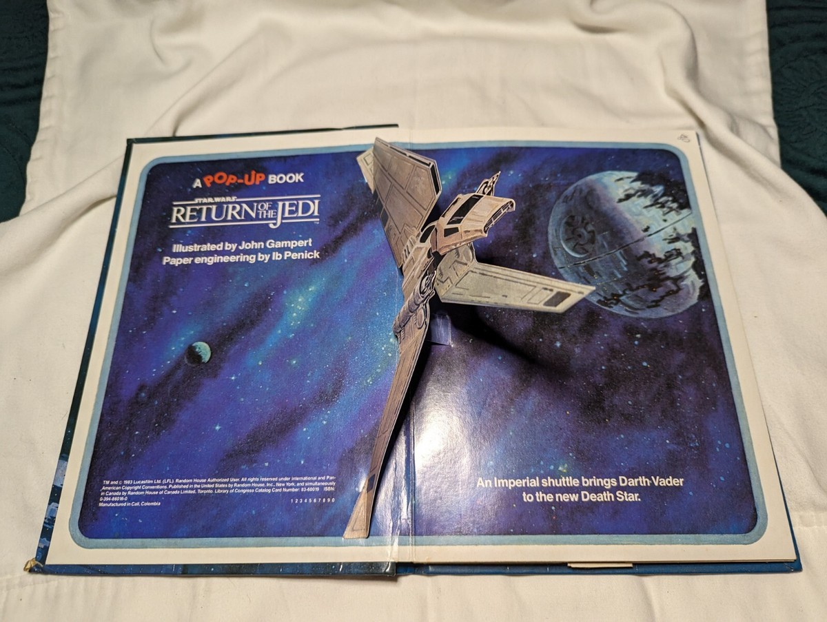 Rare Return Of The Jedi Pop-Up Book 1983 Vintage Sci-fi Star Wars