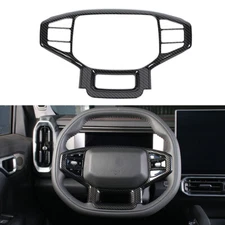 Carbon Fiber Steering Wheel Decor Cover Trim For Chery Jetour Traveller T2 2023+