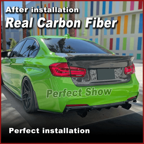 For BMW 3 Series F80 M3 & F30 Real Carbon Fiber Rear Trunk Boot Lid Cover Trim - Picture 5 of 11