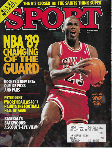 Sport Magazine Nov 1988 Michael Jordan Chicago Bulls Basketball NBA