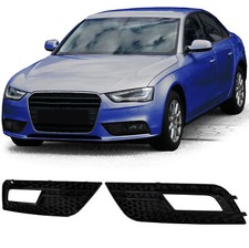 Stoßstange Gitter SCHWARZ für Audi A4 B8 11-15 nicht S-line GLANZ Links + Rechts
