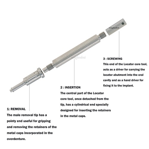 Dental Abutment Implant Retention Caps Loc at0r Tools Fits Straumann ITI NC/RC - Picture 4 of 136