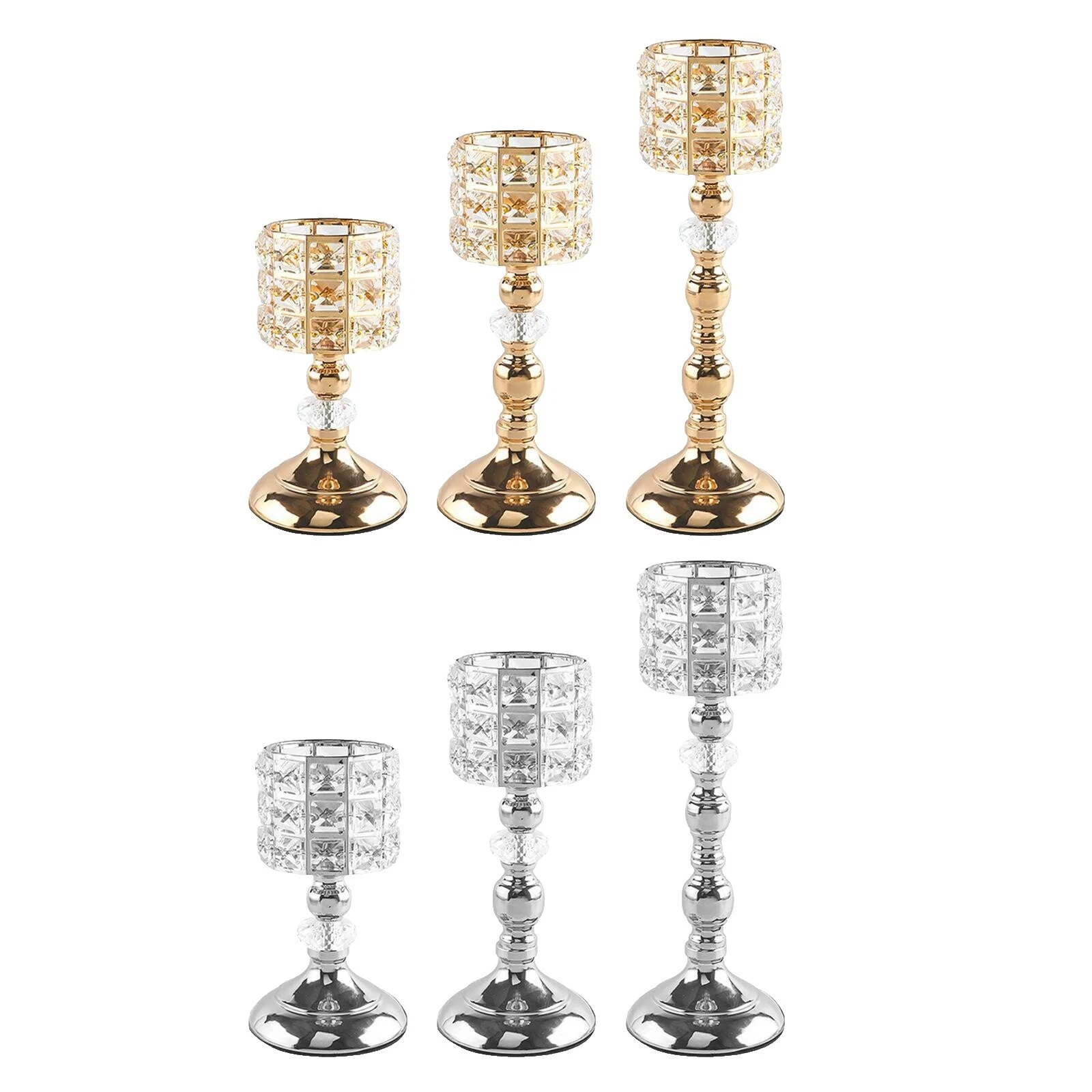 Candelabros de cristal flor Vela