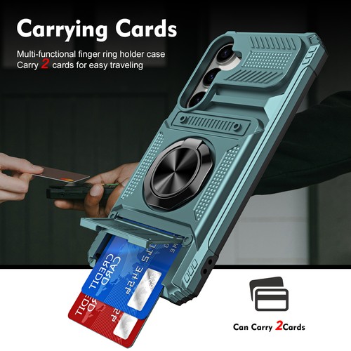 Custodia robusta portafoglio resistente per Samsung Galaxy S24 A25 A15 A35 A14 5G - Foto 56 di 61