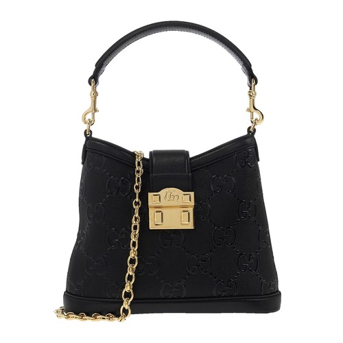 バッグ GUCCI L HANDLE LEATHER SHOULDER BAG Gucci Leather Shoulder Bag Auth Black Women Italy 132368 | eBay