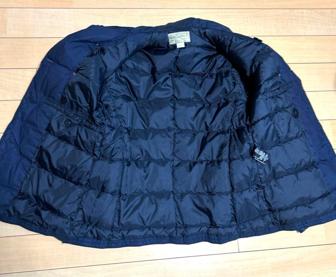 RRL RALPH LAUREN PEA COAT DOWN JACKET MEN COLOR NAVY