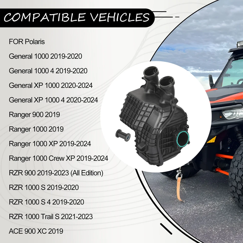 Colector de admisión de caja de aire 1205891 para Polaris Ranger XP 1000 / Crew XP 1000 19-24 Foto 4 de 4
