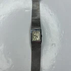 E Timex Electro Chrome Mesh Ladies Vtg Retro MCM Stainless Repair Not Working