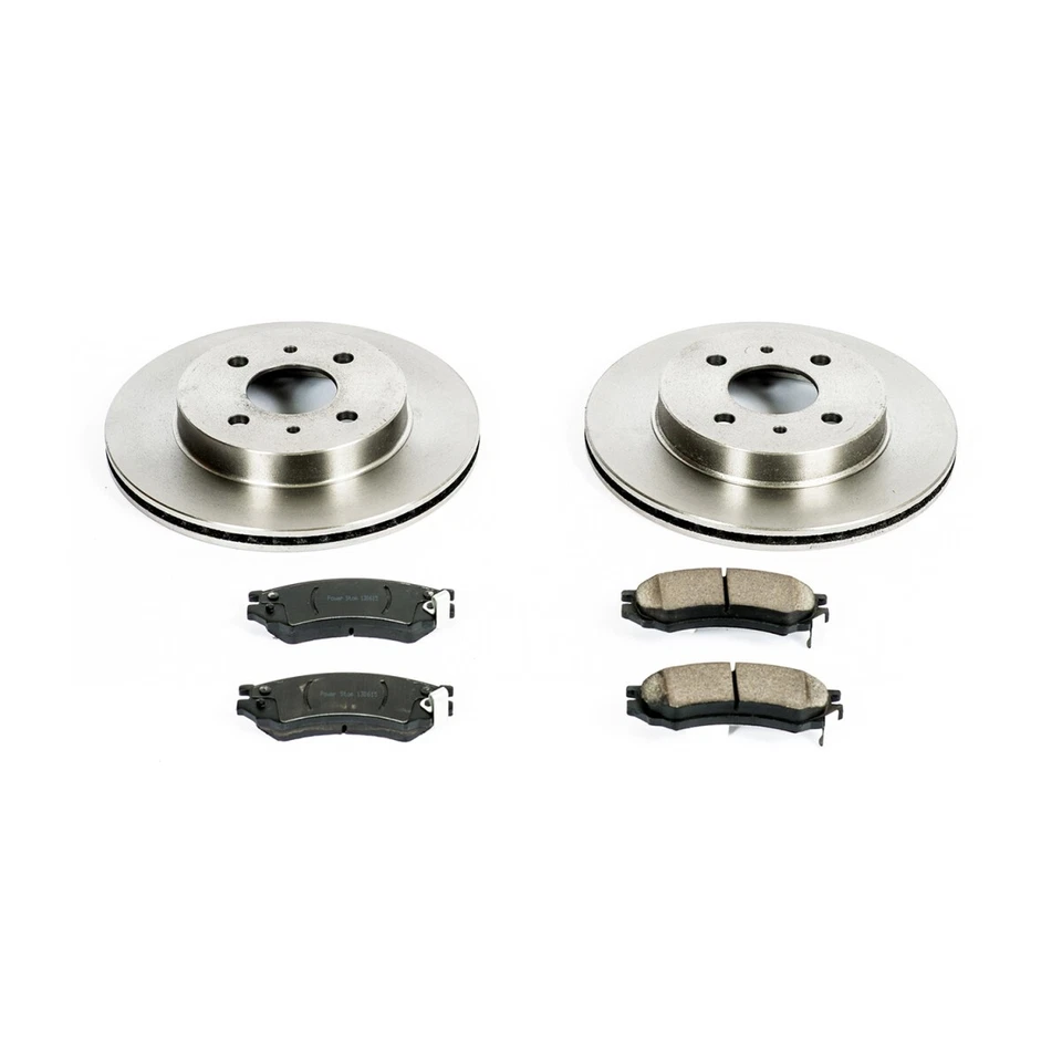 KOE15126DK Powerstop Brake Disc And Drum Kits 4-Wheel Set Front & Rear for SL SC - Image 4 of 4