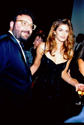 CINDY CRAWFORD & JOEL SILVER 1994- 35mm Slide 