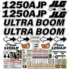 Fits JLG 1250AJP Decal Kit Boom Lift Sticker Set - 7 Year 3M Vinyl! (ULTRA BOOM)