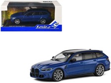 2023 BMW M3 Touring (G81) Competition San Marino Blue 1/43 Diecast Car by Solido