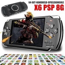 64 Bit 4.3" PSP Handheld Game Player 3000+ Games 8GB X6 Portable Console Player