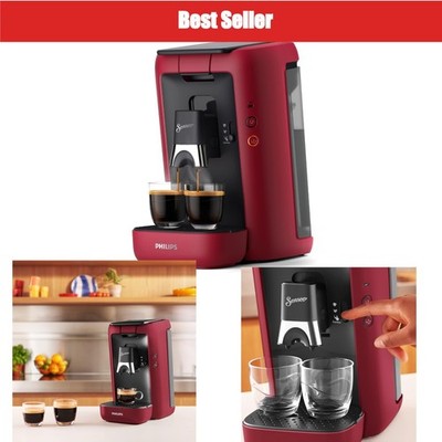 PHILIPS Senseo Maestro Kaffeepadmaschine CSA260/90, Rot, 1,2L, 1450W