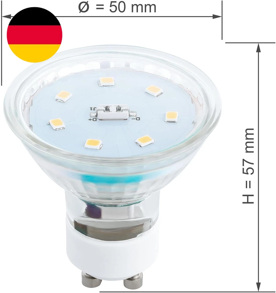 SEBSON Lampe GU10 LED Warmweiß 3,5W - 10Er Set - Ersetzt 35W Halogen, 300 Lumen, - Bild 3 von 4