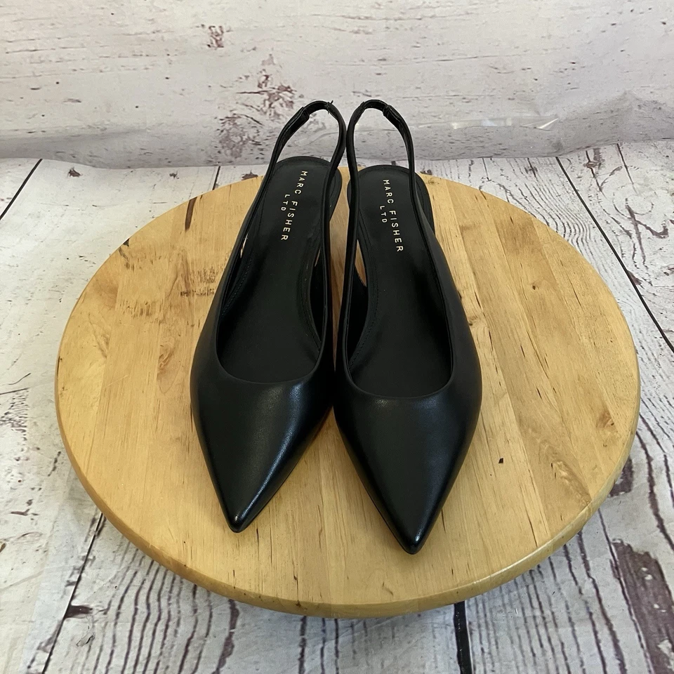 Marc Fisher LTD Shoes Women Sz 10 Posey pointed-toe slingback pump kitten heel. - Image 3 of 4