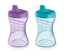 First Essentials by NUK Fun Grips Hard Spout Spill Proof Sippy Cup, 10 oz, 2-...
