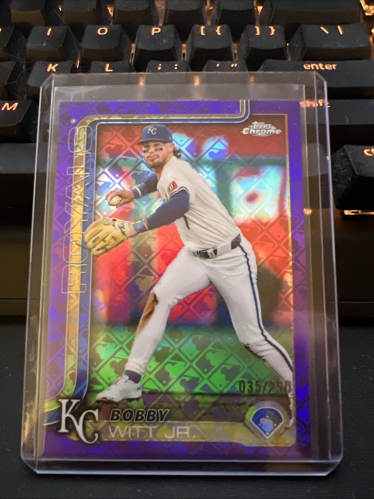 2025 Topps Chrome - Bobby Witt Jr. #93 Purple Refractor /250