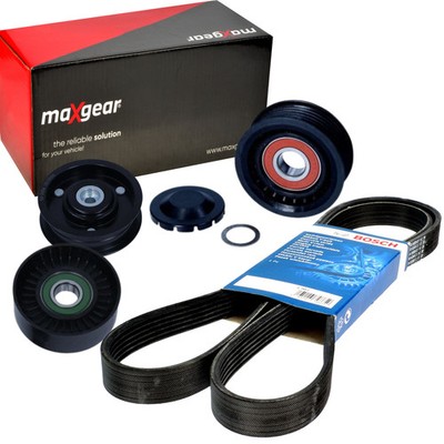 BOSCH 6PK2390 Keilrippenriemen + Rolle für MERCEDES C 300 MERCEDES-BENZ